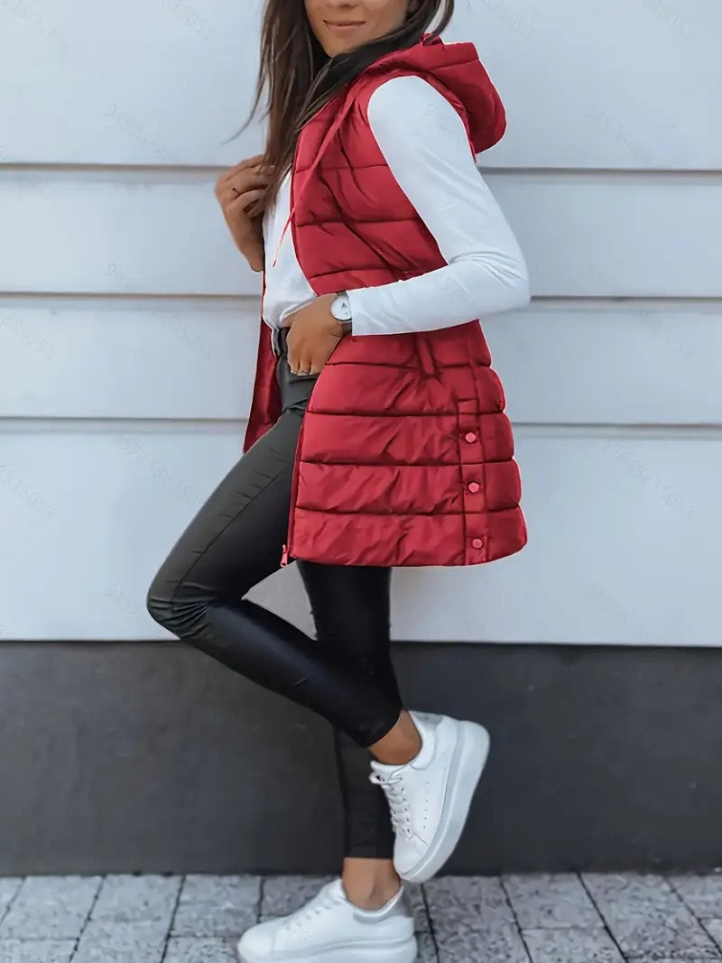 Zara™ | Chaleco Largo Sin Mangas Casual