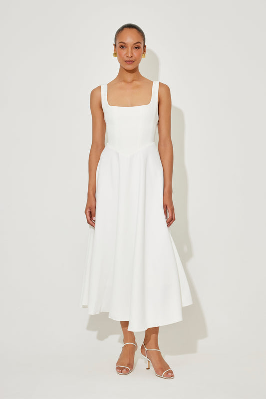 Emilia™ | Vestido midi fluido eterno