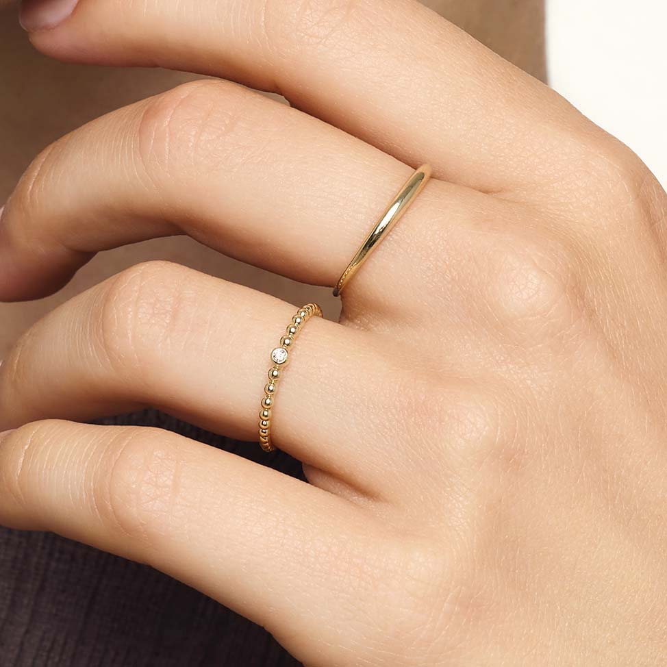 Anillo Slim Dome | Oro