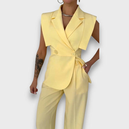 Olanda – Conjunto con blazer oversize y pantalones anchos