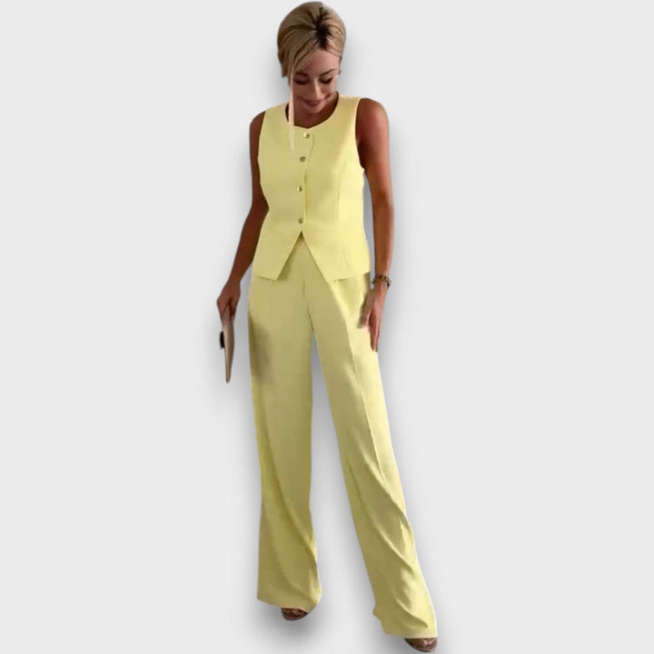 Milia – Conjunto de mujer con chaleco y pierna ancha