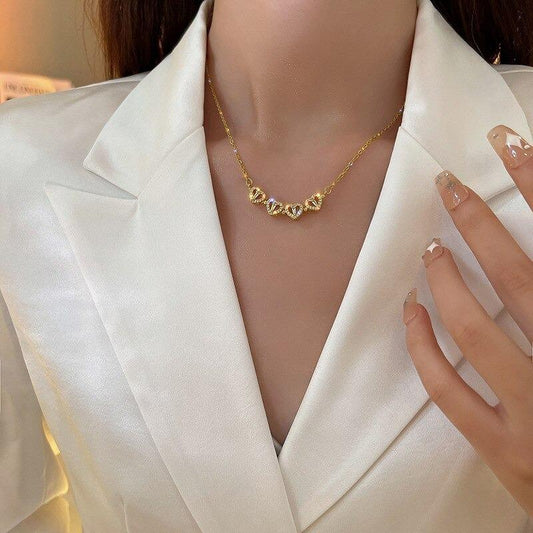 Cadena con colgante de trébol de cuatro hojas - Joyería que representa suerte y fe