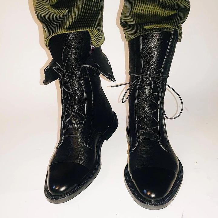 Botas de PU negras para mujeres – Comodidad y estilo para cualquier evento