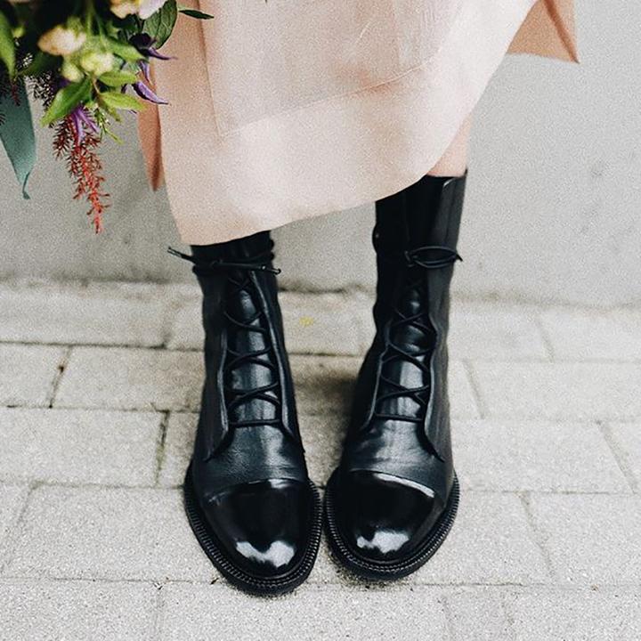 Botas de PU negras para mujeres – Comodidad y estilo para cualquier evento