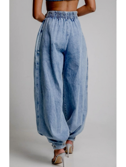 Ouna | Jeans de globo de cintura alta
