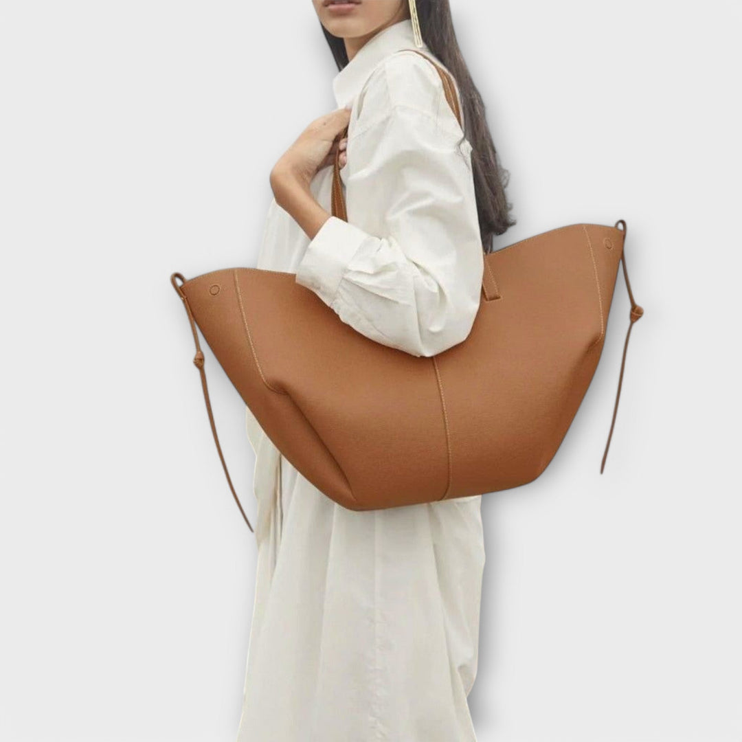 Bolso de mano de cuero italiano elegante - Bolso Aura
