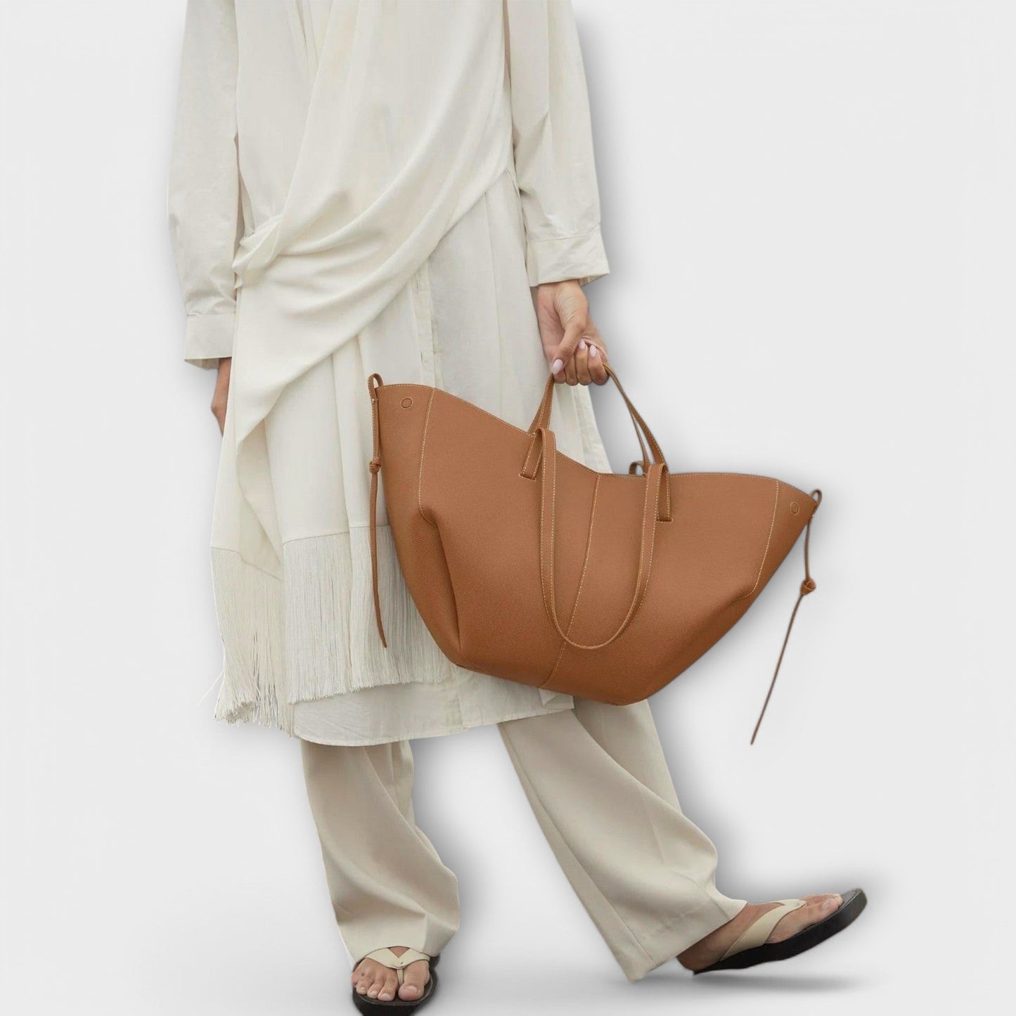 Bolso de mano de cuero italiano elegante - Bolso Aura