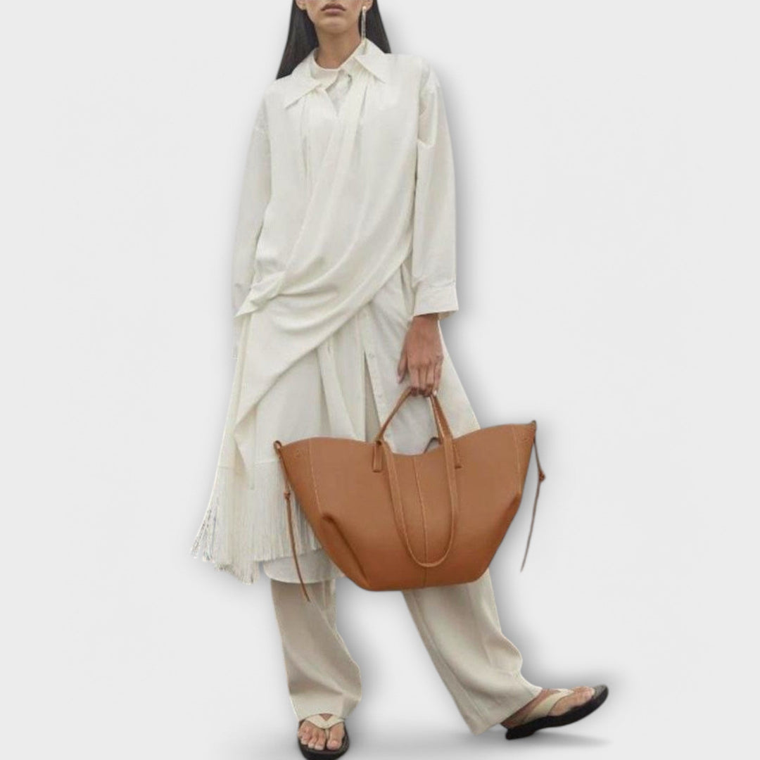 Bolso de mano de cuero italiano elegante - Bolso Aura