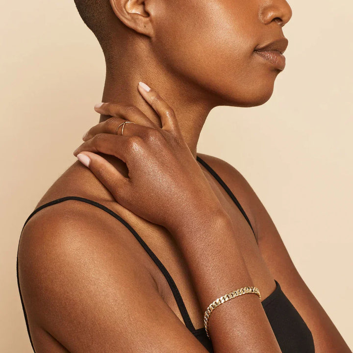 Pulsera cubana de verano | Oro