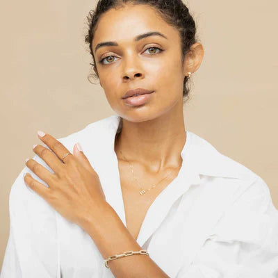 Collar con inicial y letra de amor | Oro