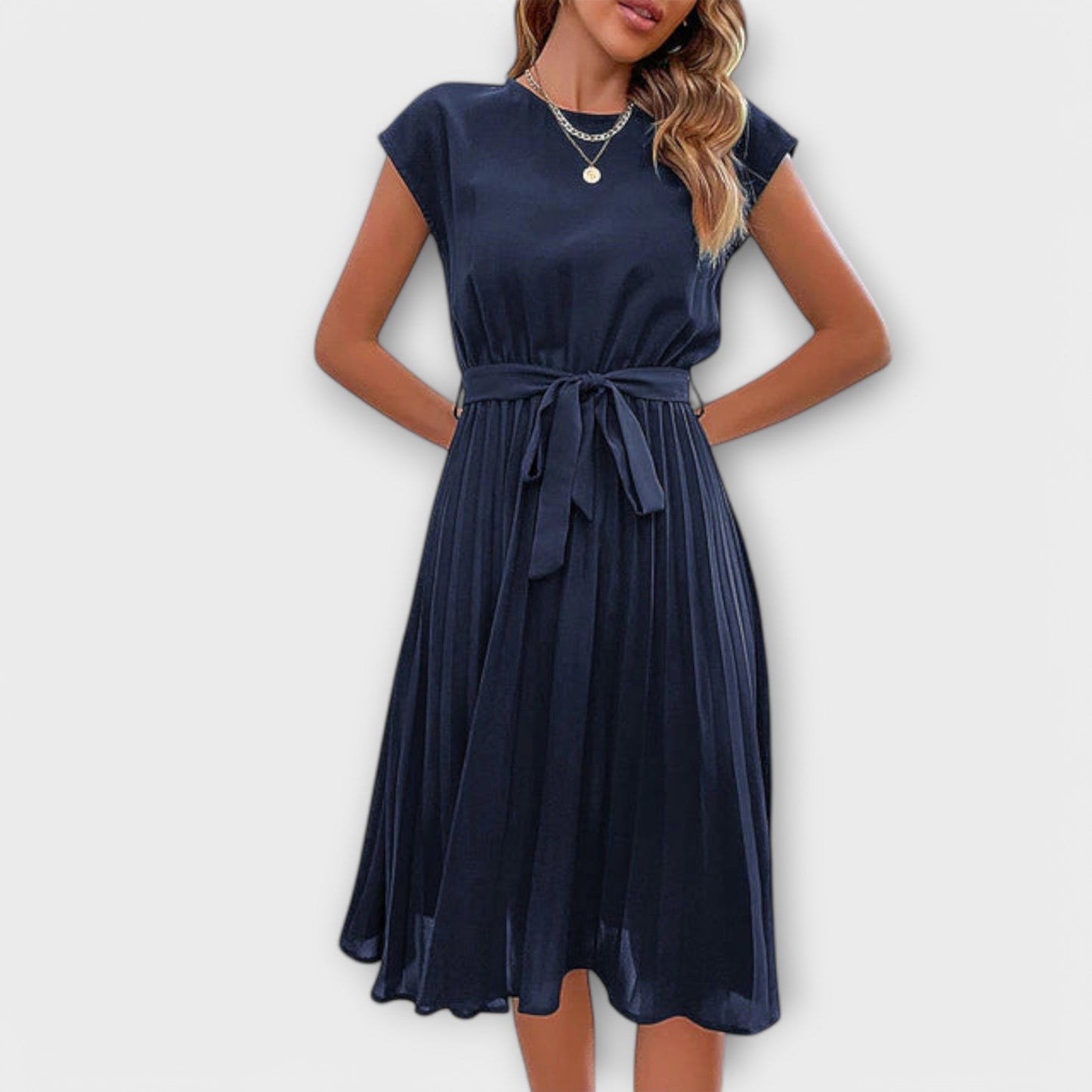 Vestido Claire Midi de Verano Corto - Ligero y Plisado