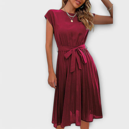 Vestido Claire Midi de Verano Corto - Ligero y Plisado