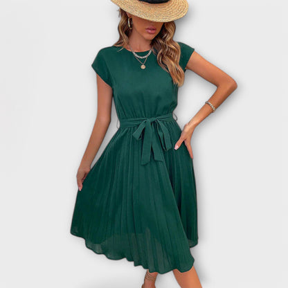 Vestido Claire Midi de Verano Corto - Ligero y Plisado