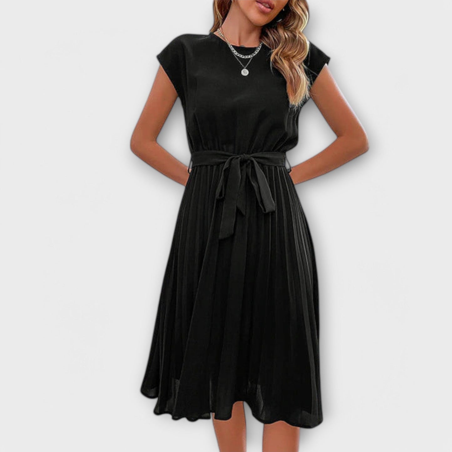 Vestido Claire Midi de Verano Corto - Ligero y Plisado