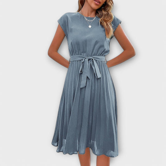Vestido Claire Midi de Verano Corto - Ligero y Plisado