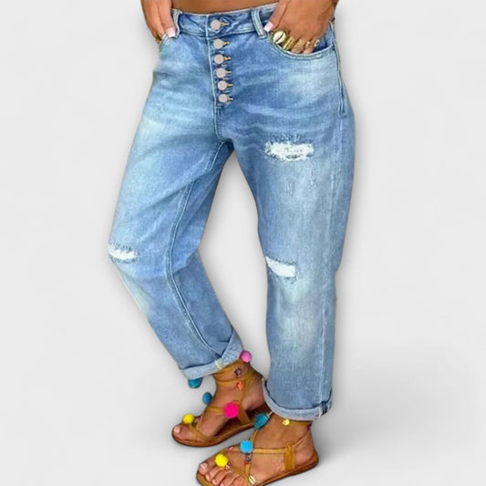 Jeans de primavera para mujeres con corte relajado