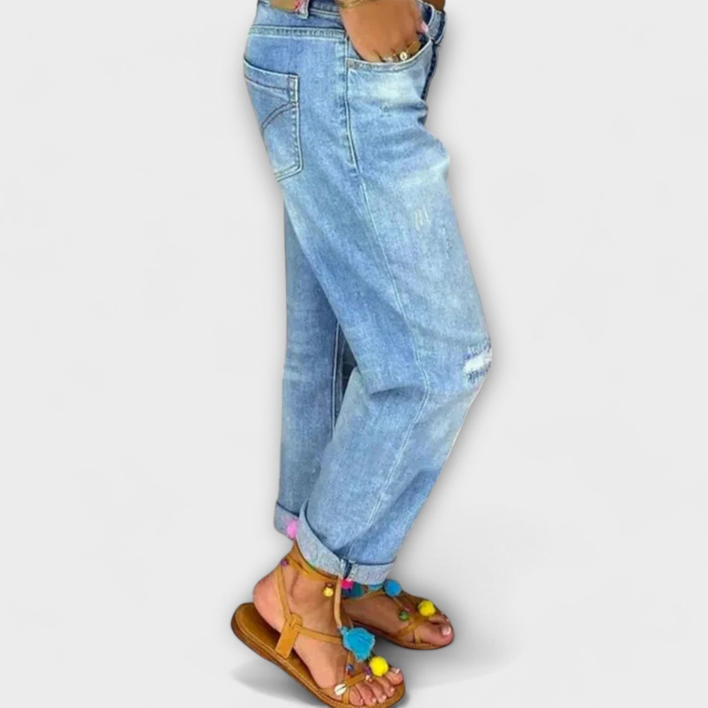Jeans de primavera para mujeres con corte relajado