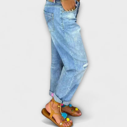 Jeans de primavera para mujeres con corte relajado