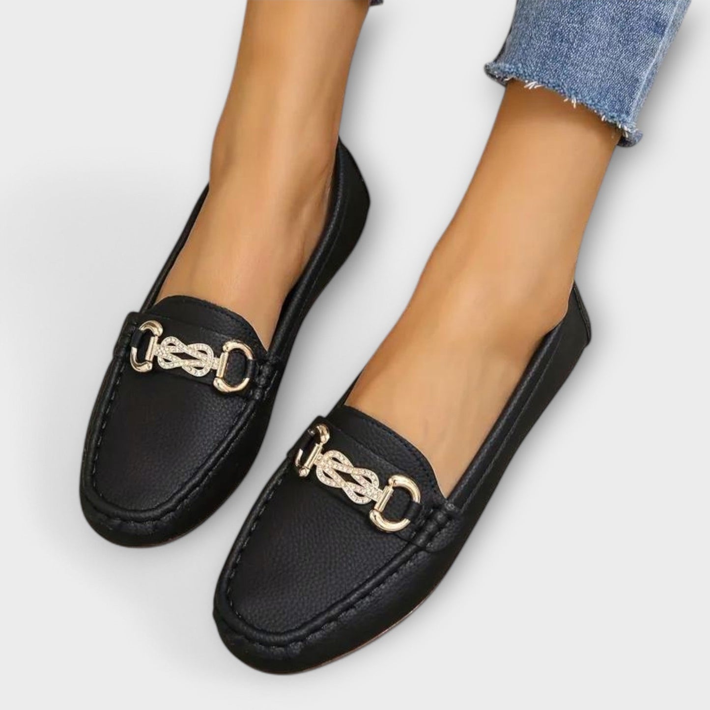 Mocasines clásicos de cuero para hombres
