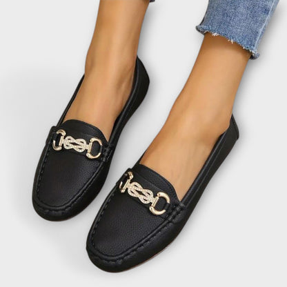 Mocasines clásicos de cuero para hombres