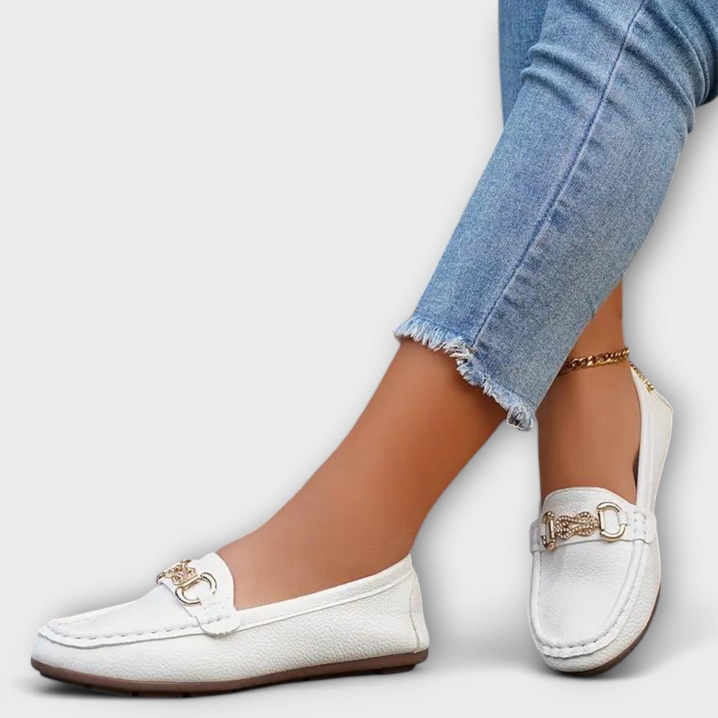 Mocasines clásicos de cuero para hombres