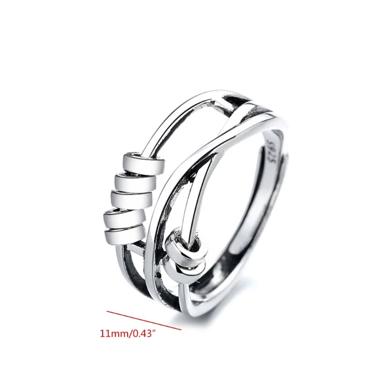Anillo giratorio elegante para aliviar la ansiedad
