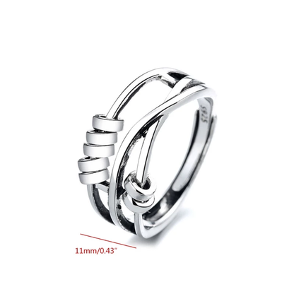 Anillo giratorio elegante para aliviar la ansiedad
