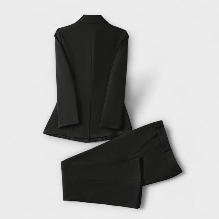 Slinair – Traje de tul blanco con botones dorados