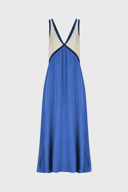 Vestido boho de verano con cuello en V