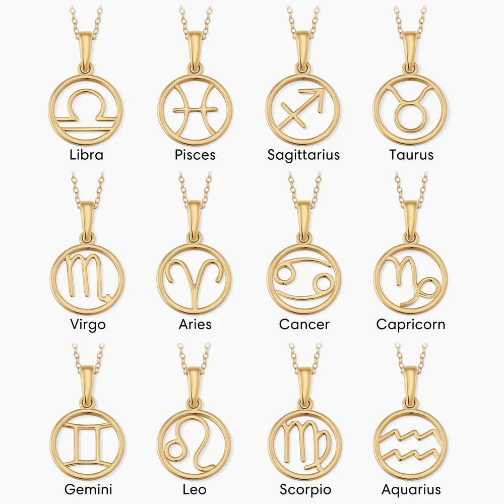 Collar con signo zodiacal | Oro