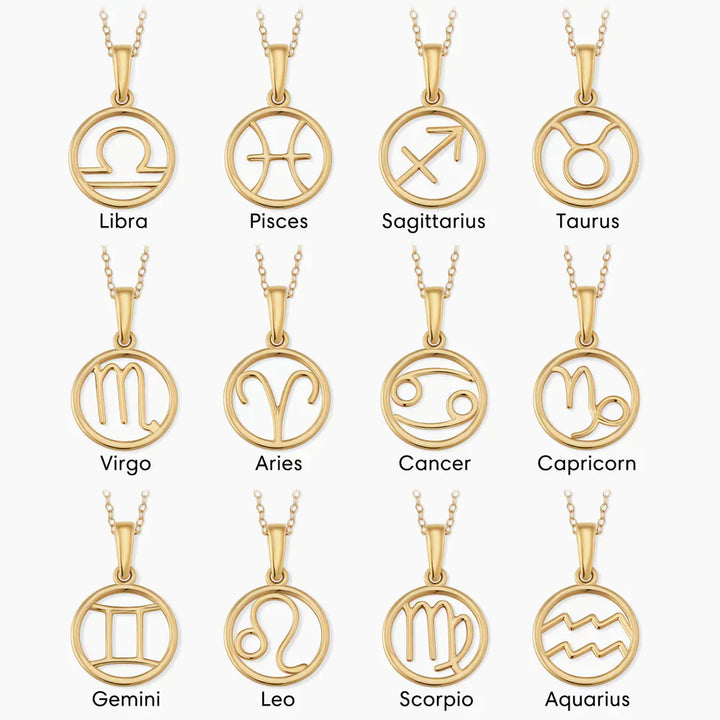 Collar con signo zodiacal | Oro