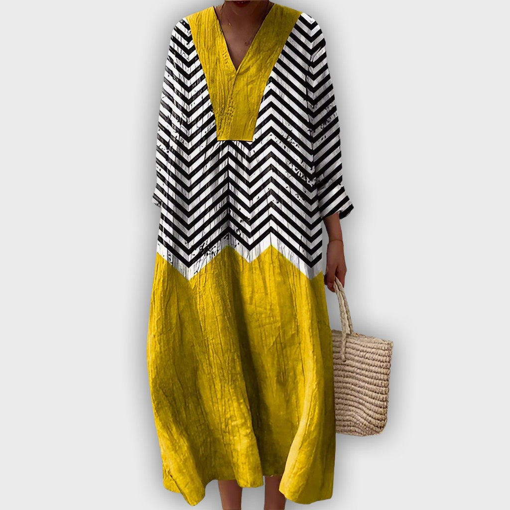 Vestido Lía Geométrico Elegante