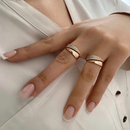 Anillo Elegante de Puerto | Apoyo al Cáncer de Mama