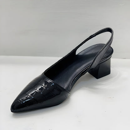 Lynn | Tacones ortopédicos con punta ancha