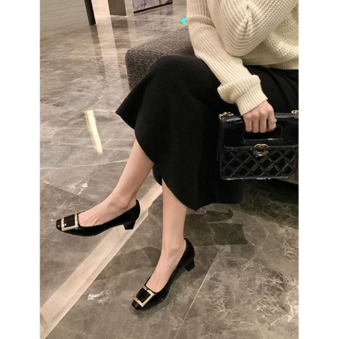 Nerla™ | Sandalias elegantes con tacón medio y punta cuadrada