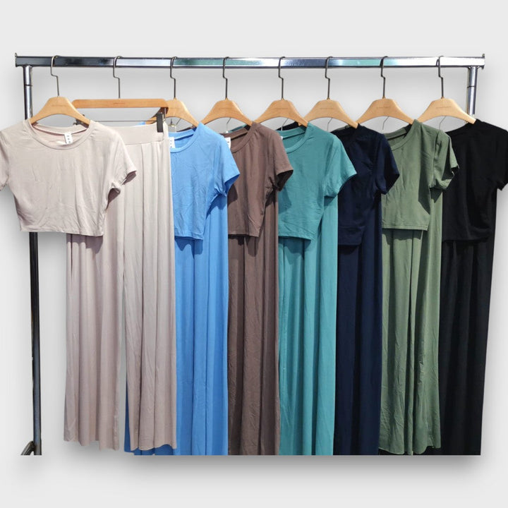 Andrea – Conjunto cómodo con top corto