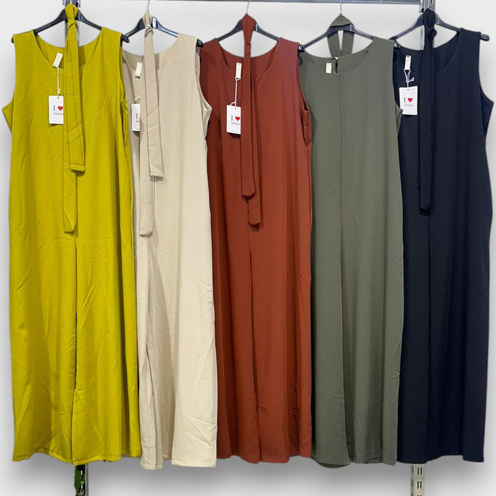 Dalia – Mono con cinturón en la cintura y pierna ancha