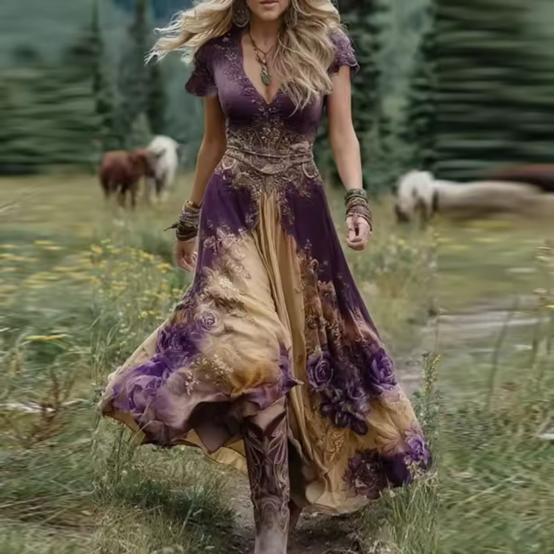 Celestine | Vestido floral a medida y fluido