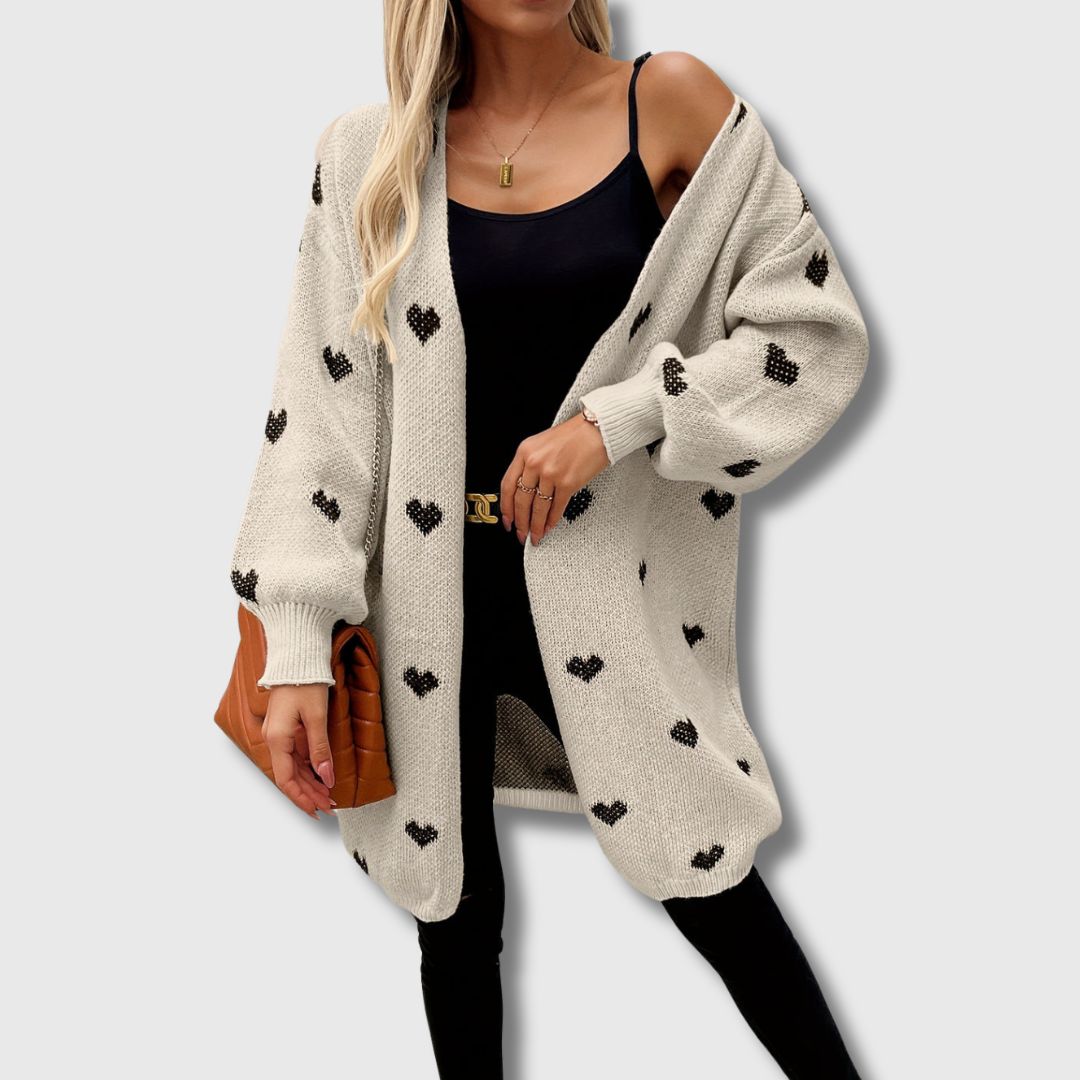 Carabel | Cárdigan de Patrón de Corazones Edición Limitada