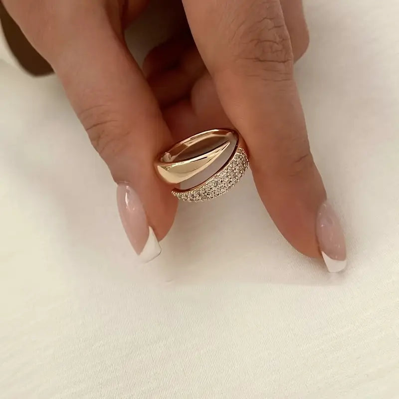 Anillo Elegante de Puerto | Apoyo al Cáncer de Mama