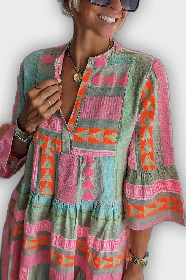 Vestido Boho Julian con capas - cómodo y estiloso