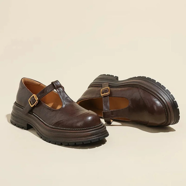 Chiara | Elegantes Zapatos Mary Jane de Cuero de Alta Calidad