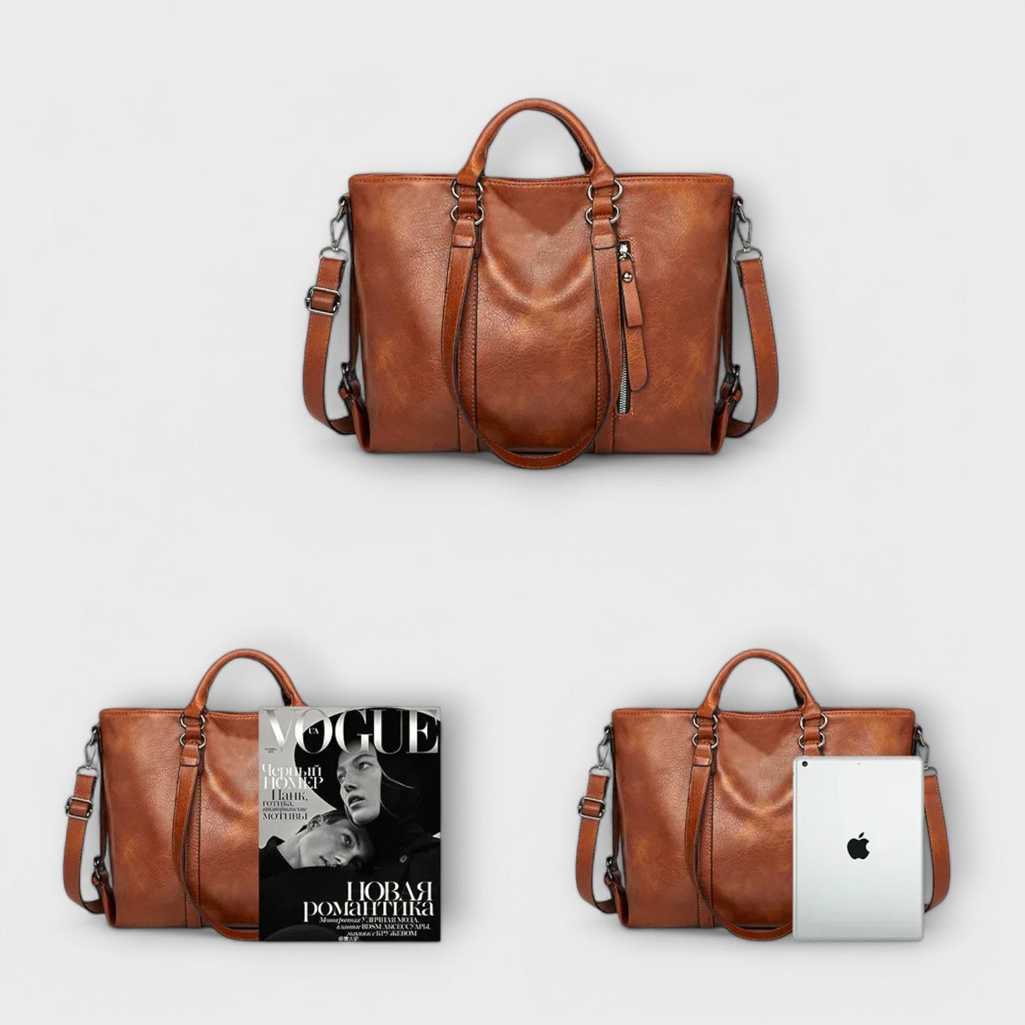 Bolso de cuero amplio Laura - bolso elegante y funcional