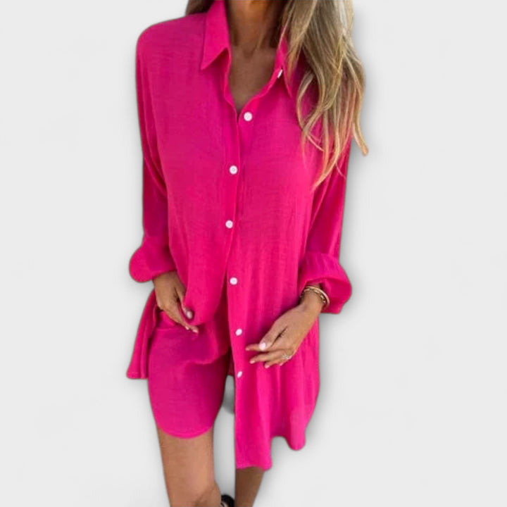 Serin – Conjunto de verano de dos piezas con camiseta oversized