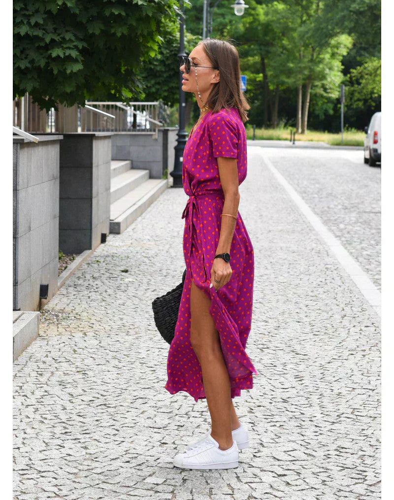 Susan - Vestido elegante con cuello en V
