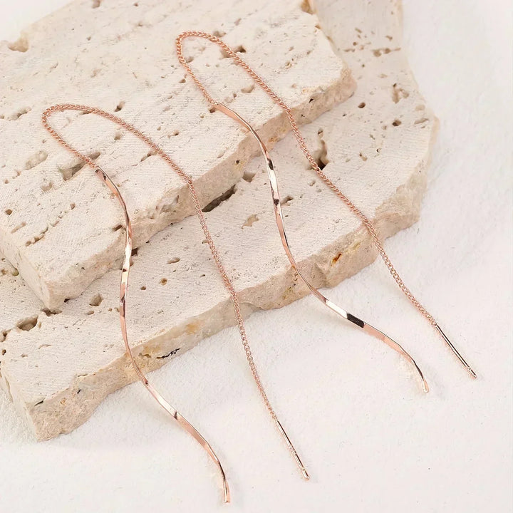 Pendientes largos con diseño único