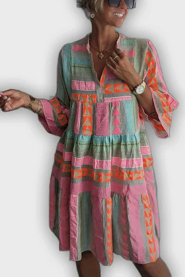 Vestido Boho Julian con capas - cómodo y estiloso