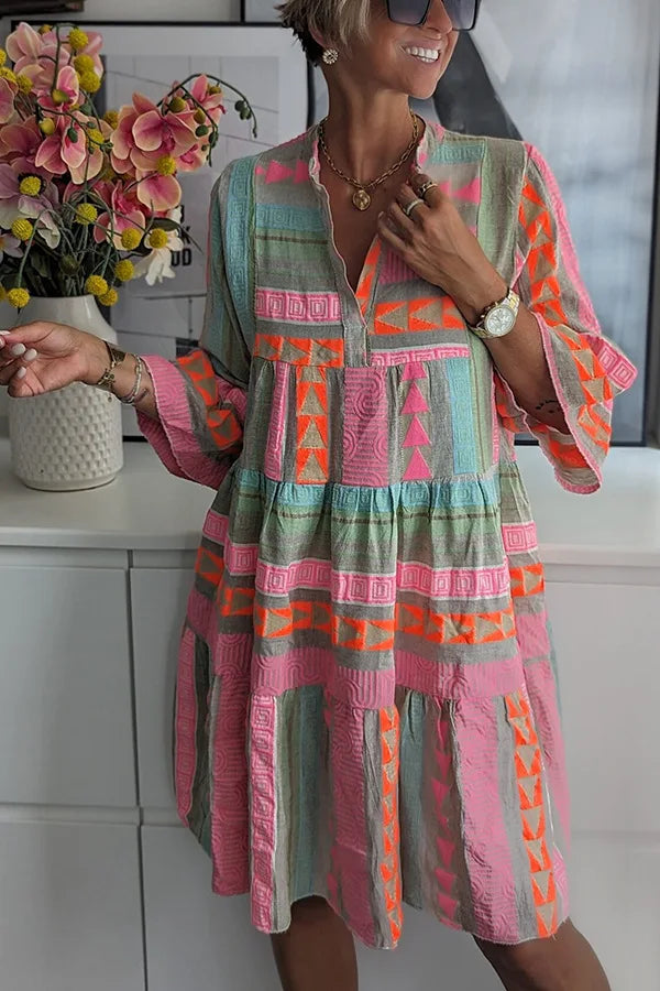 Julian – Vestido swing boho en capas