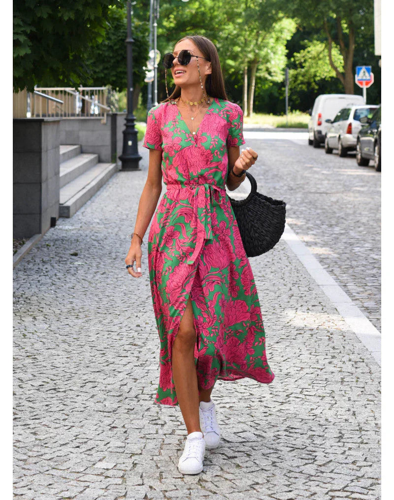Susan - Vestido elegante con cuello en V