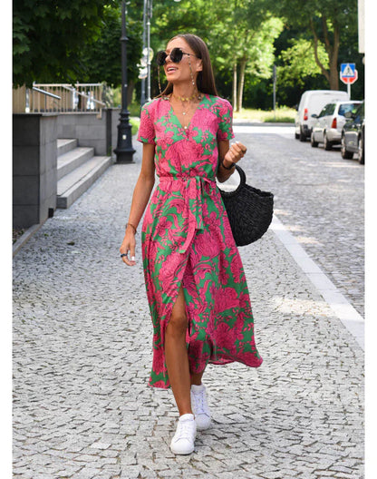 Susan - Vestido elegante con cuello en V